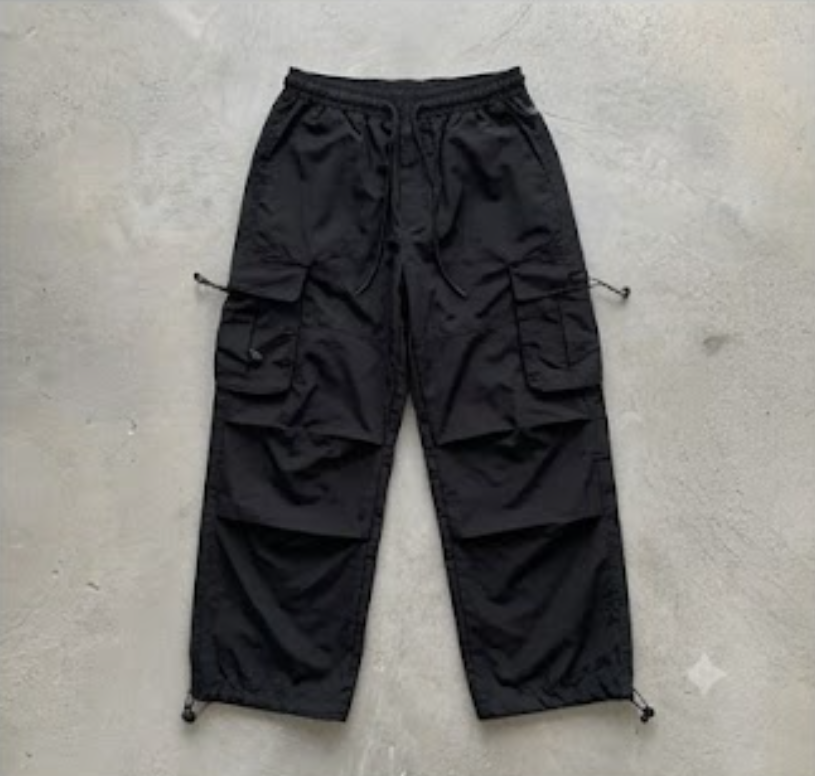 Pantalón Parachute Oversized Satinados