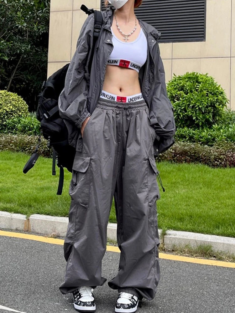 Pantalón Parachute Oversized Satinados