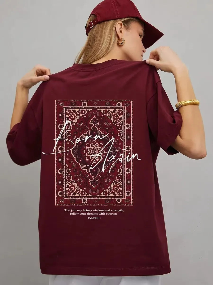 Camiseta Oversize Born Again