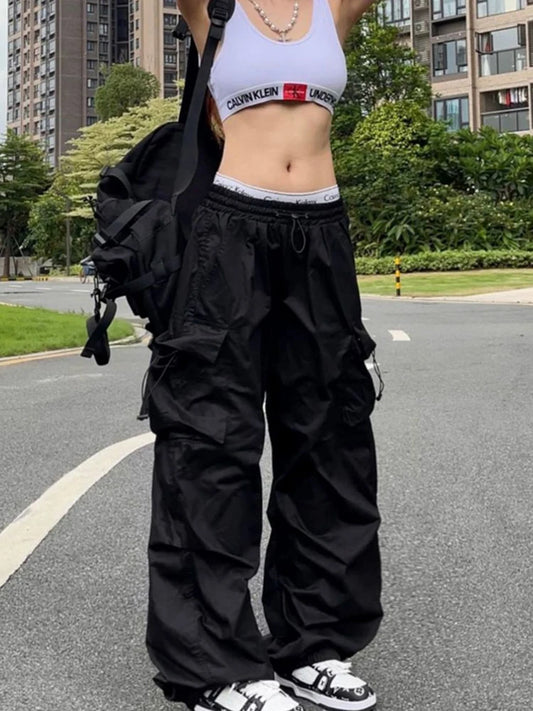 Pantalón Parachute Oversized Satinados