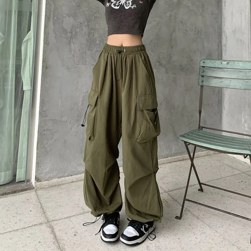 Pantalón Parachute Oversized Satinados