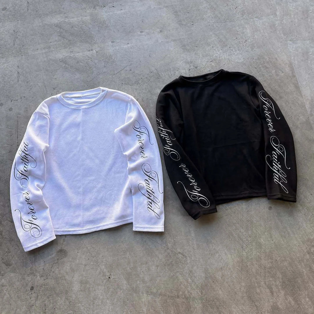 Camiseta Manga Larga Oversized Retro